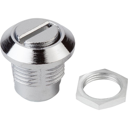 Kipp Quarter-Turn Lock Small Version, H=13, 5, Zinc K0518.20131